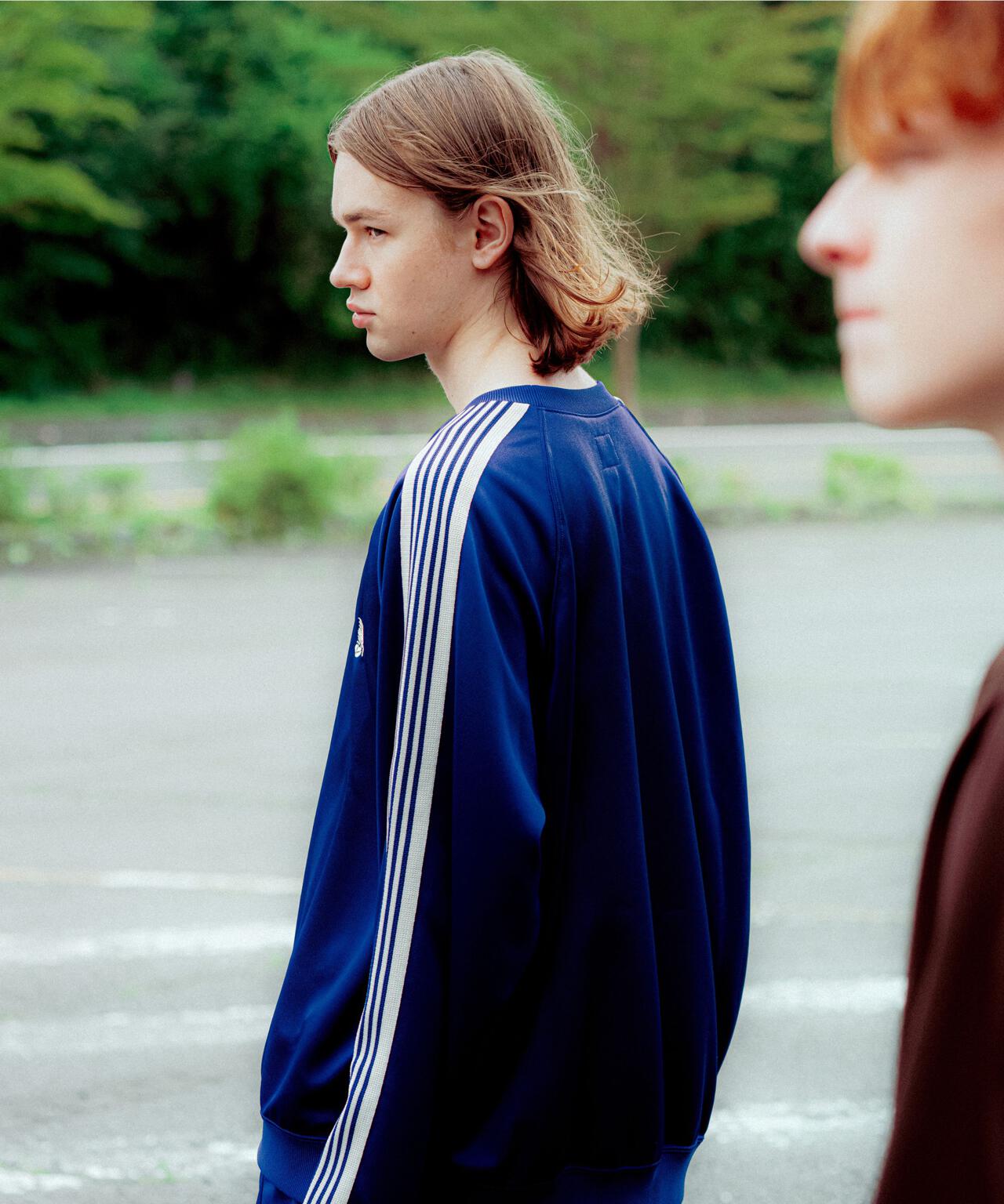 Needles/ニードルズ 別注Track Crew Neck Shirt - Poly Smooth
