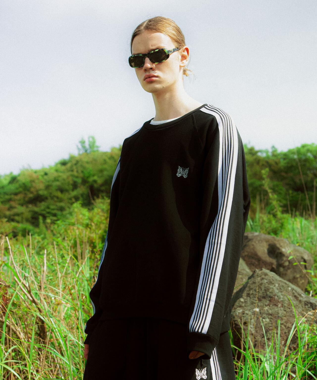 Needles/ニードルズ 別注Track Crew Neck Shirt - Cotton Jersey