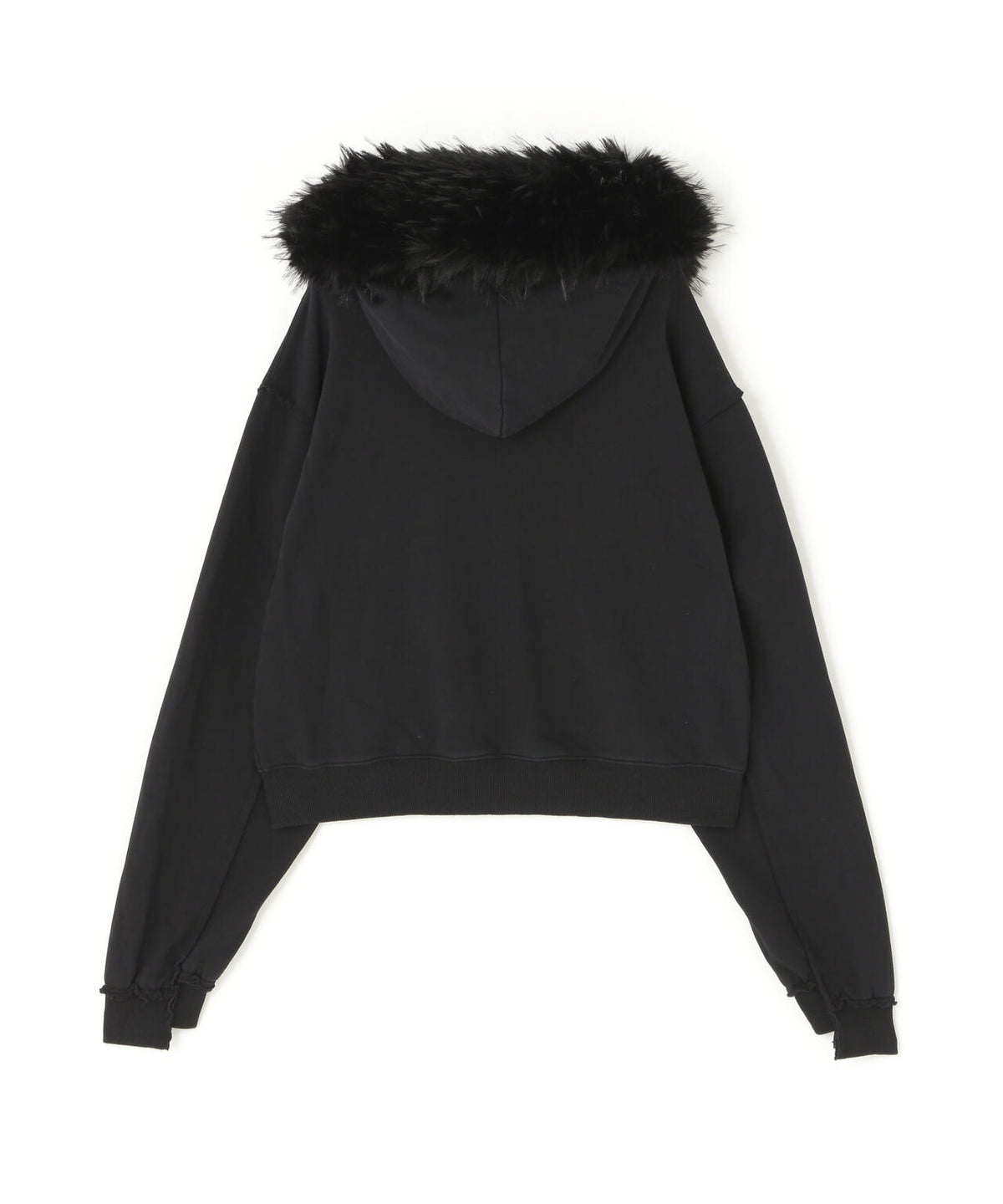 B omnivore/ビーオムニボー FUR SWEAT HOODY レディース
