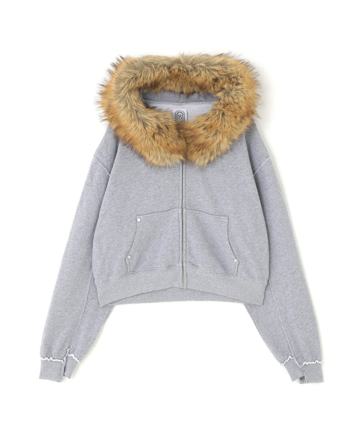 B omnivore/ビーオムニボー FUR SWEAT HOODY レディース