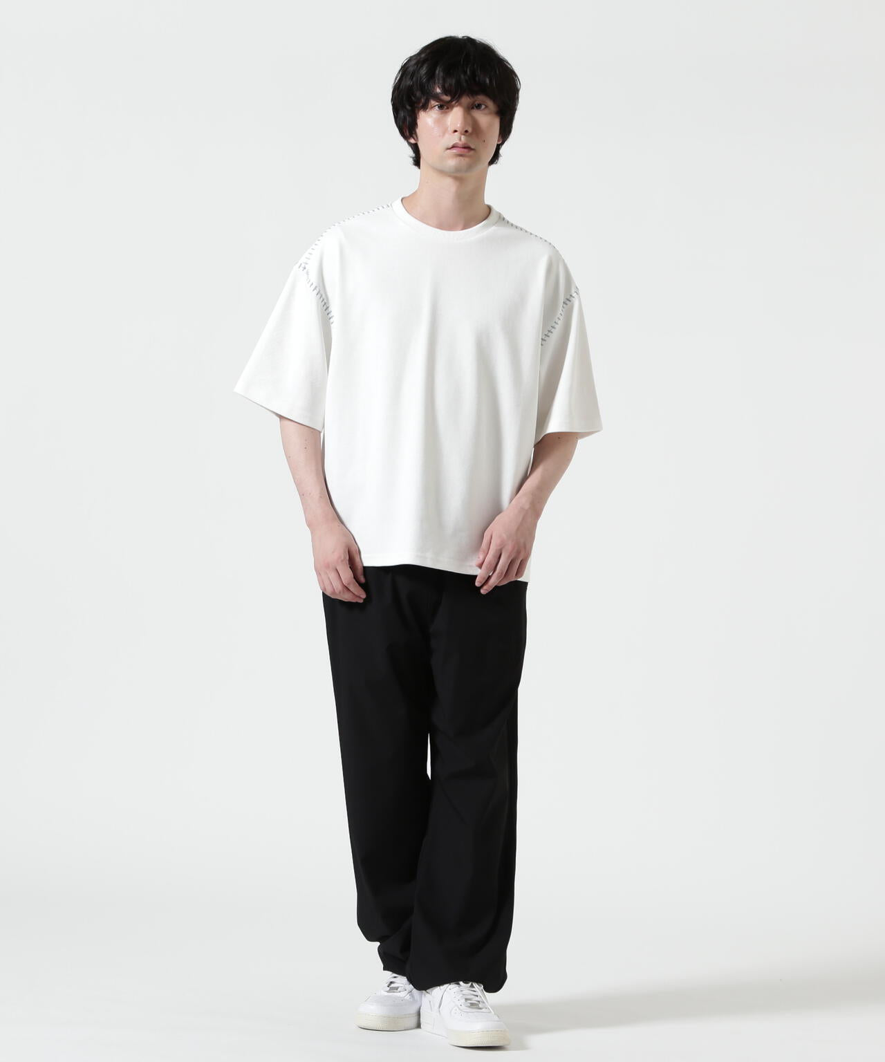 B omnivore/ビーオムニボー STITCH TEE ステッチTシャツ