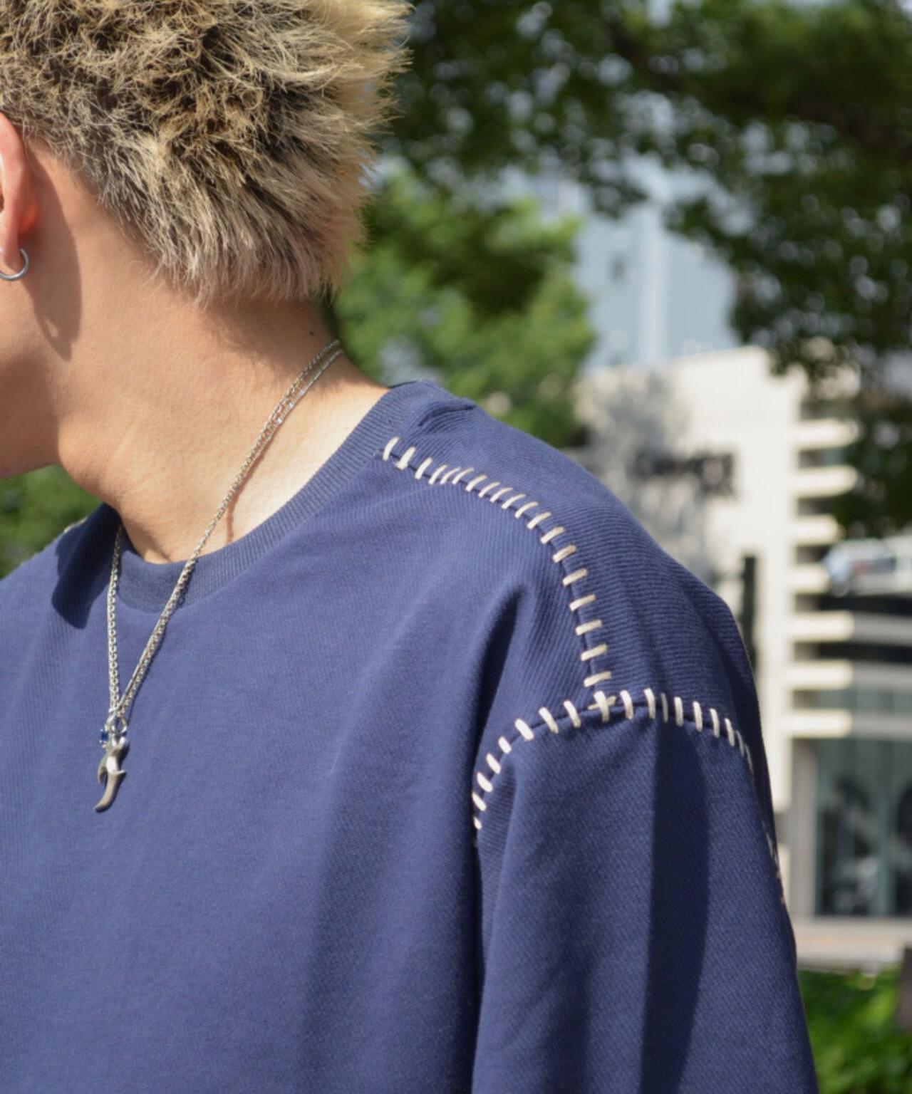 B omnivore/ビーオムニボー STITCH TEE ステッチTシャツ