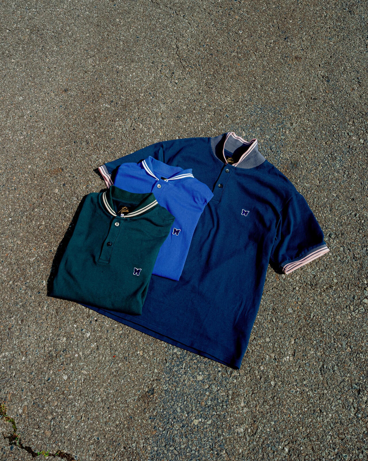 Needles/ニードルズ 別注Shawl Collar S/S Polo - Cotton Pique