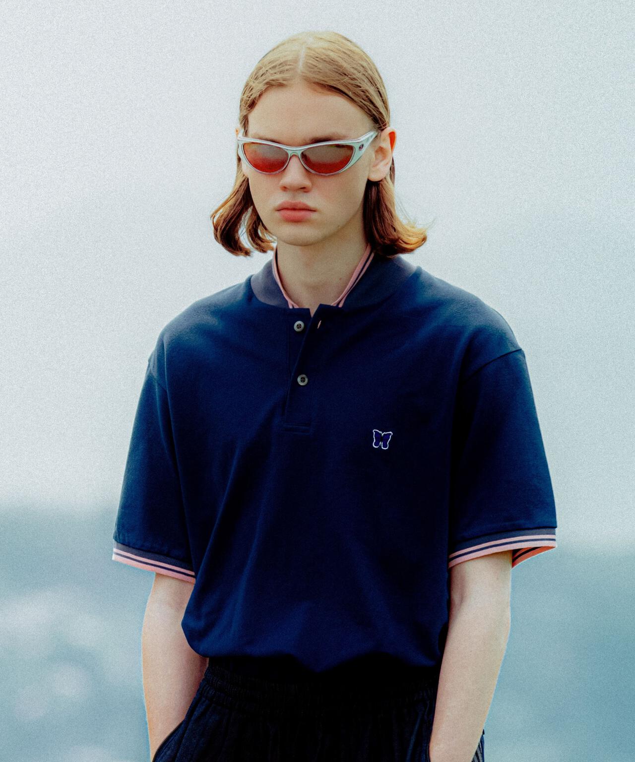 Needles/ニードルズ 別注Shawl Collar S/S Polo - Cotton Pique