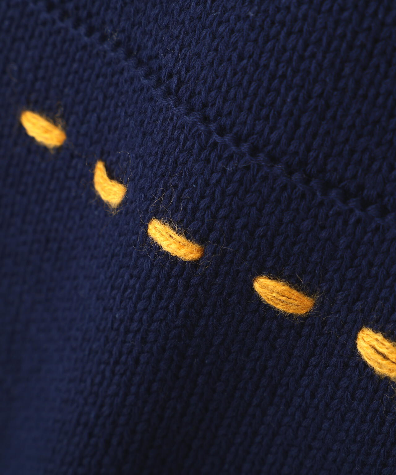 B omnivore/ビーオムニボー HANDSTITCH CABLE KNIT CREWNECK ハンドステッチケーブルニットクルーネック