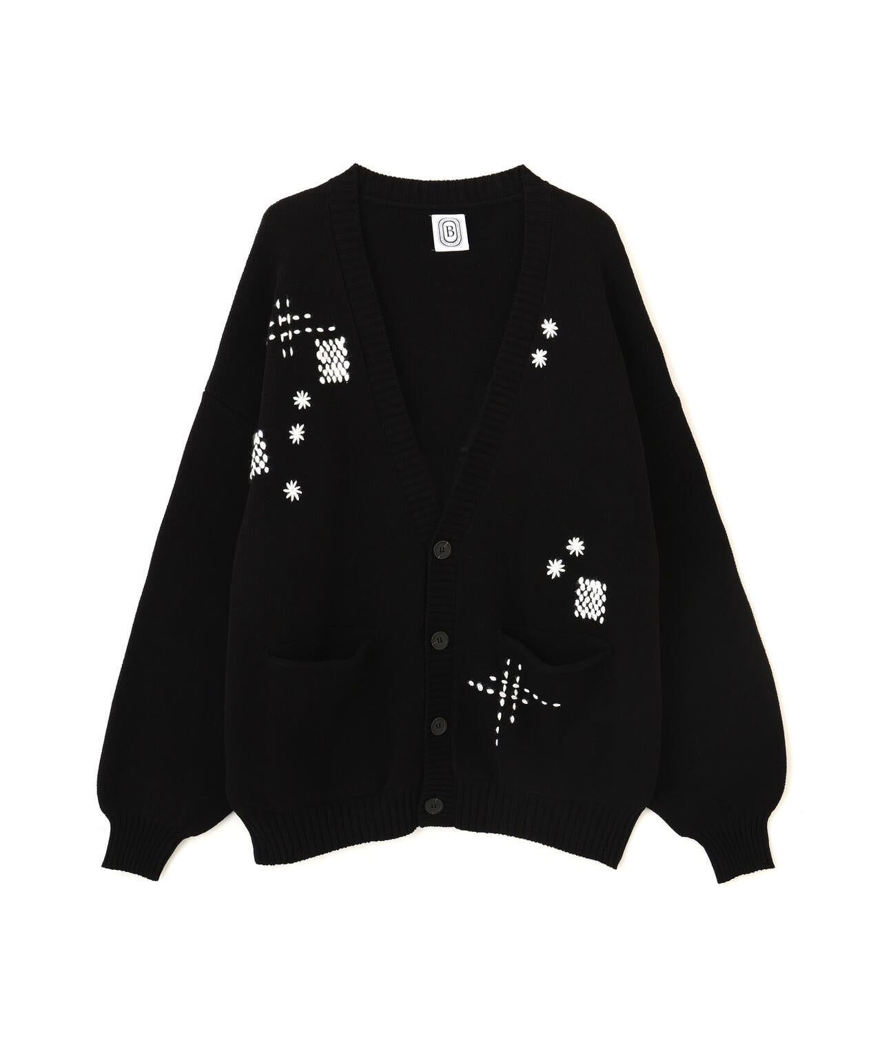B omnivore/ビーオムニボー HAND STITCH CARDIGAN ハンドステッチカーディガン
