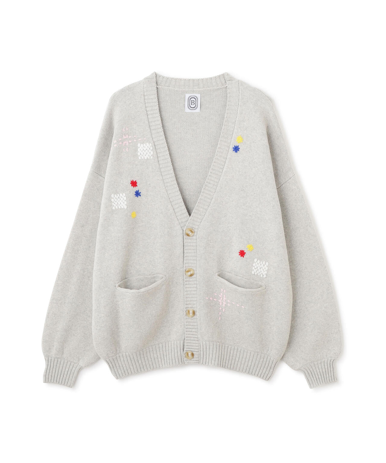 B omnivore/ビーオムニボー HAND STITCH CARDIGAN ハンドステッチカーディガン