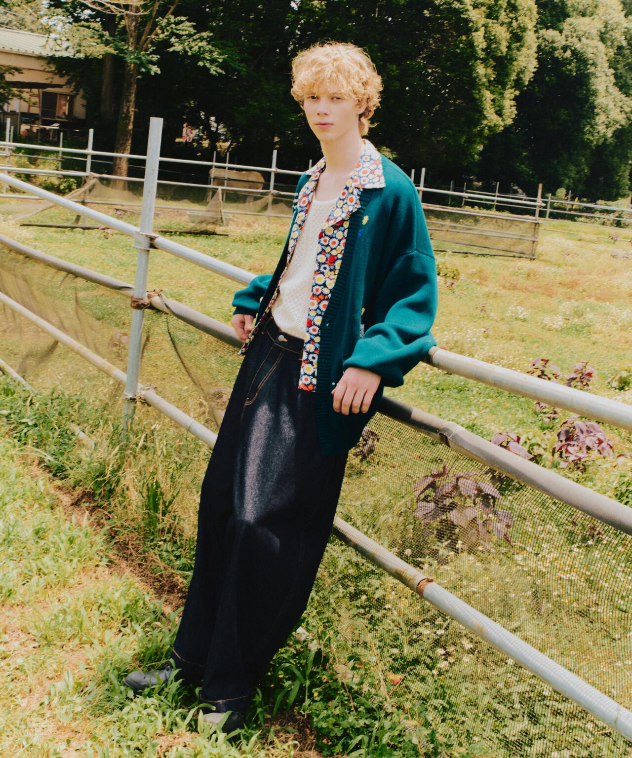 B omnivore/ビーオムニボー HAND STITCH CARDIGAN ハンドステッチカーディガン