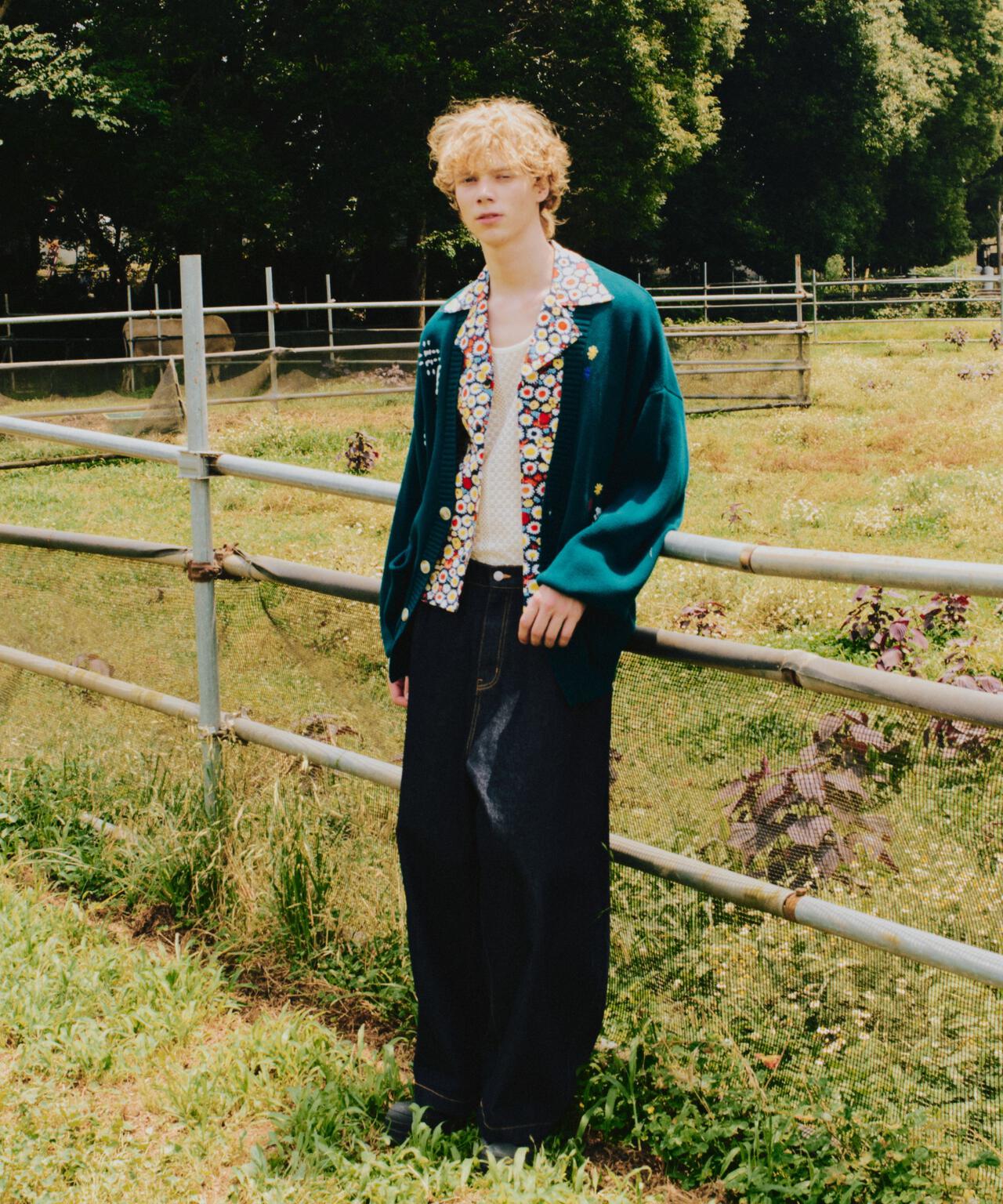 B omnivore/ビーオムニボー HAND STITCH CARDIGAN ハンドステッチカーディガン