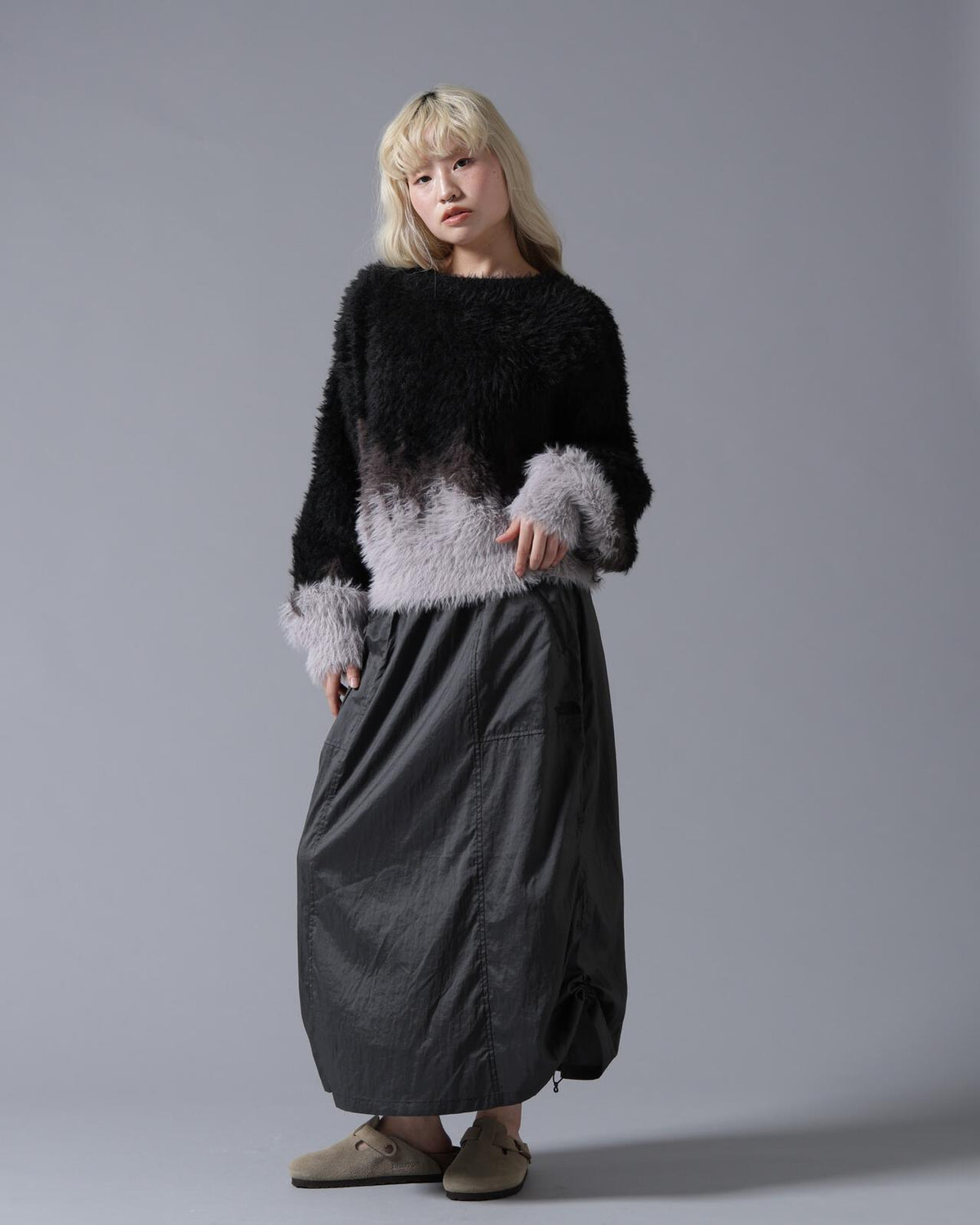B omnivore/ビーオムニボー SHAGGY KNIT