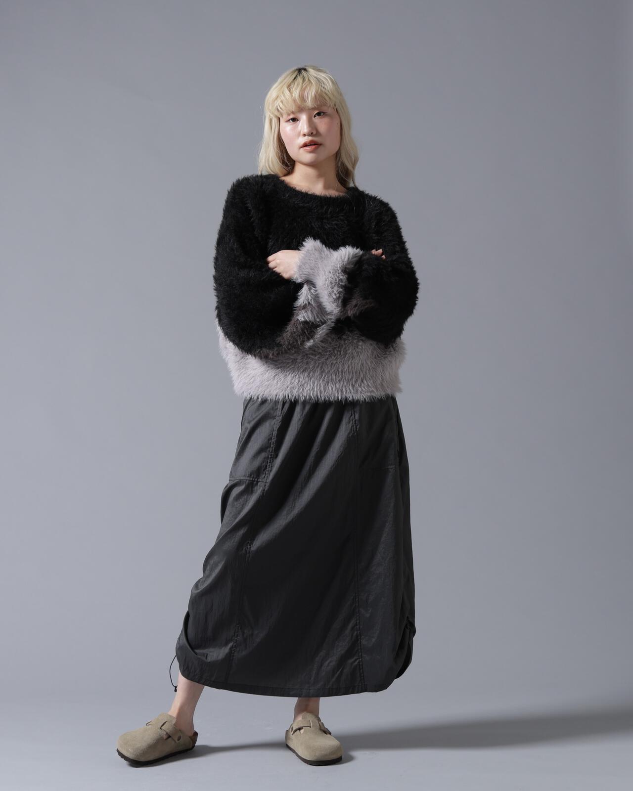 B omnivore/ビーオムニボー SHAGGY KNIT