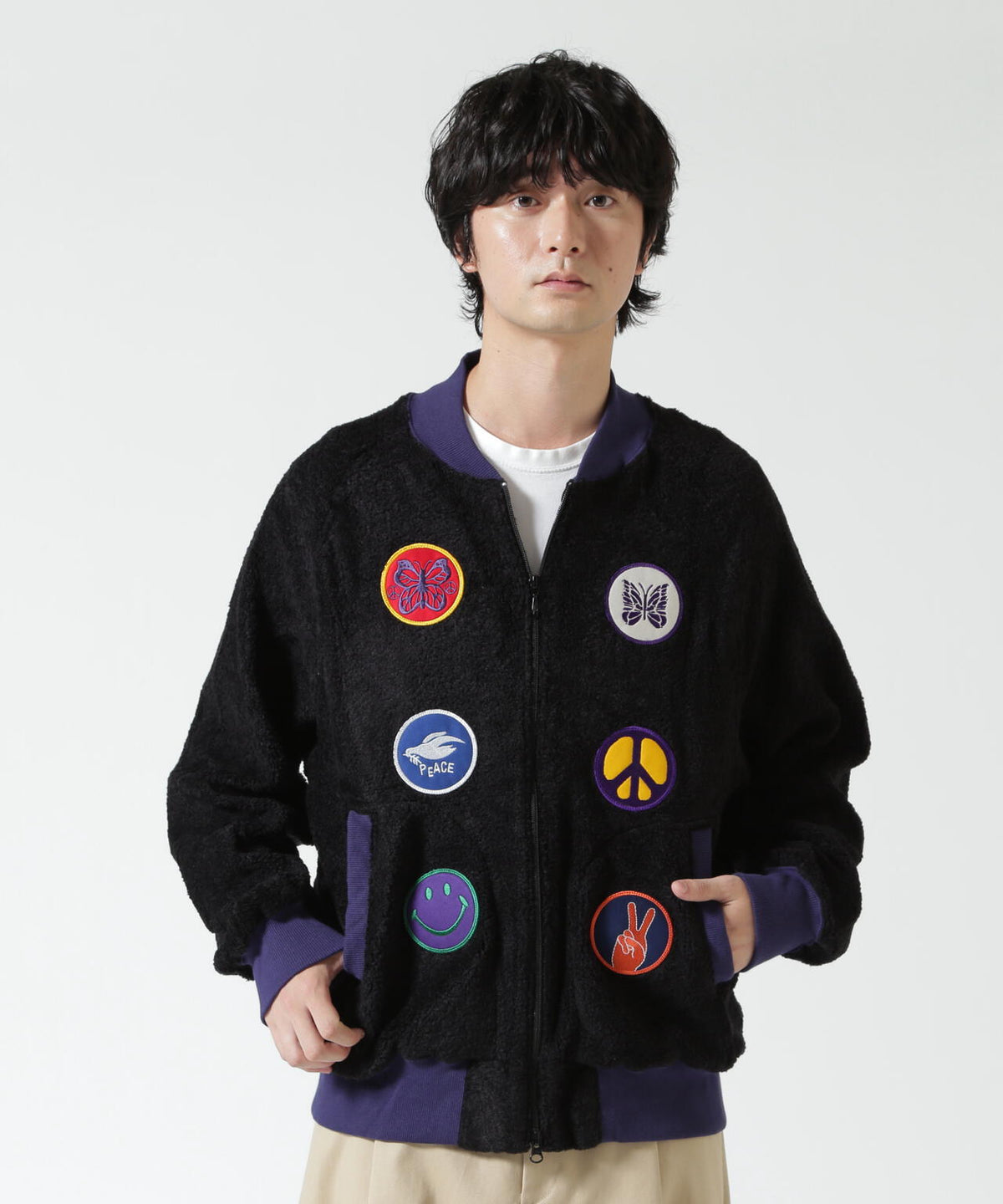 Needles/ニードルズ Souvenir Jacket - Knit Pile スーベニアジャケットニットパイル
