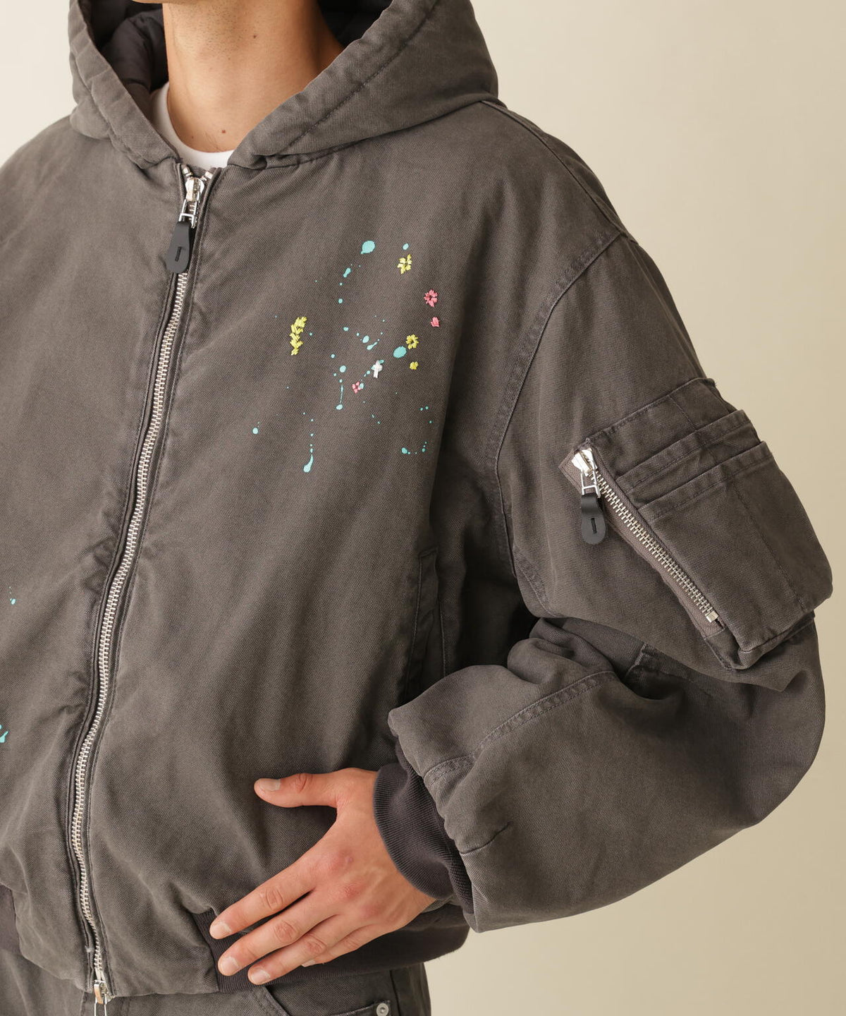 B omnivore/ビーオムニボー DUCK HOOD JACKET ダックフードジャケット