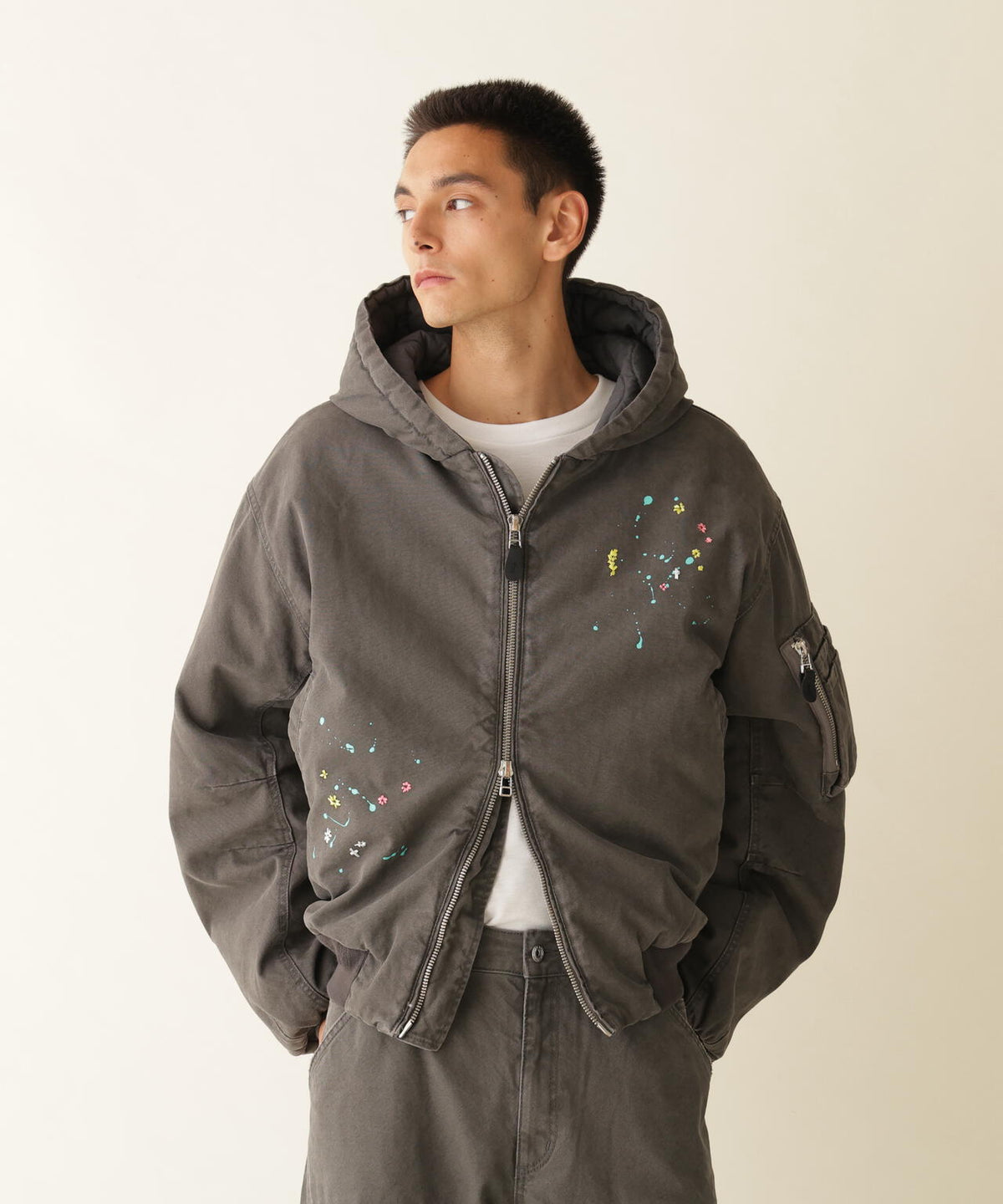 B omnivore/ビーオムニボー DUCK HOOD JACKET ダックフードジャケット
