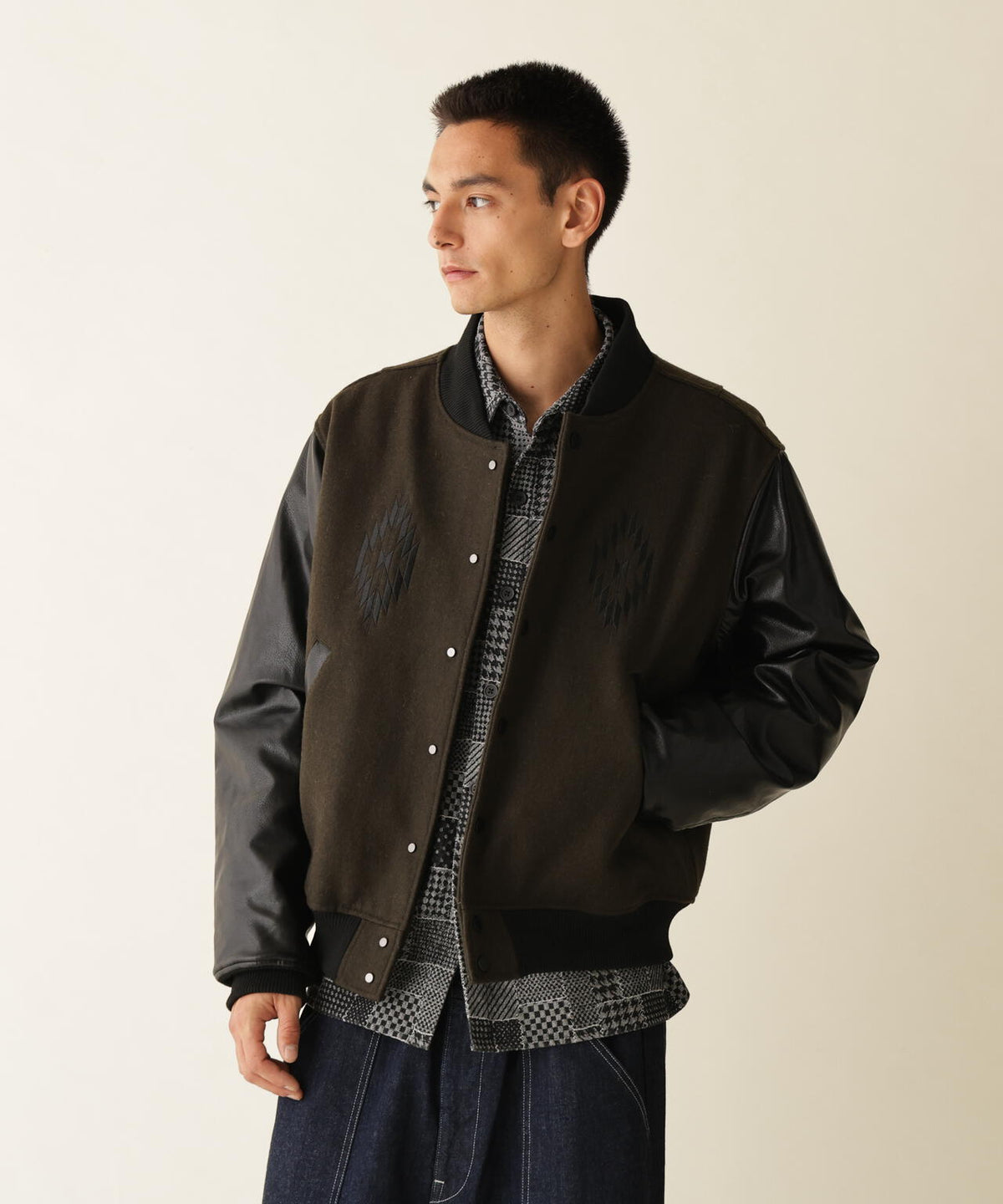 B omnivore/ビーオムニボー STADIUM JACKET スタジアムジャケット