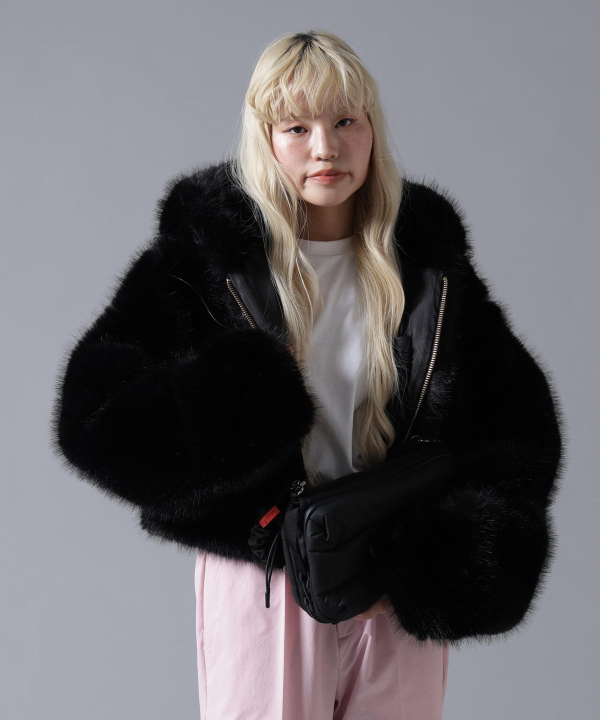 B omnivore/ビーオムニボー ECO FUR HOOD BLOUSON