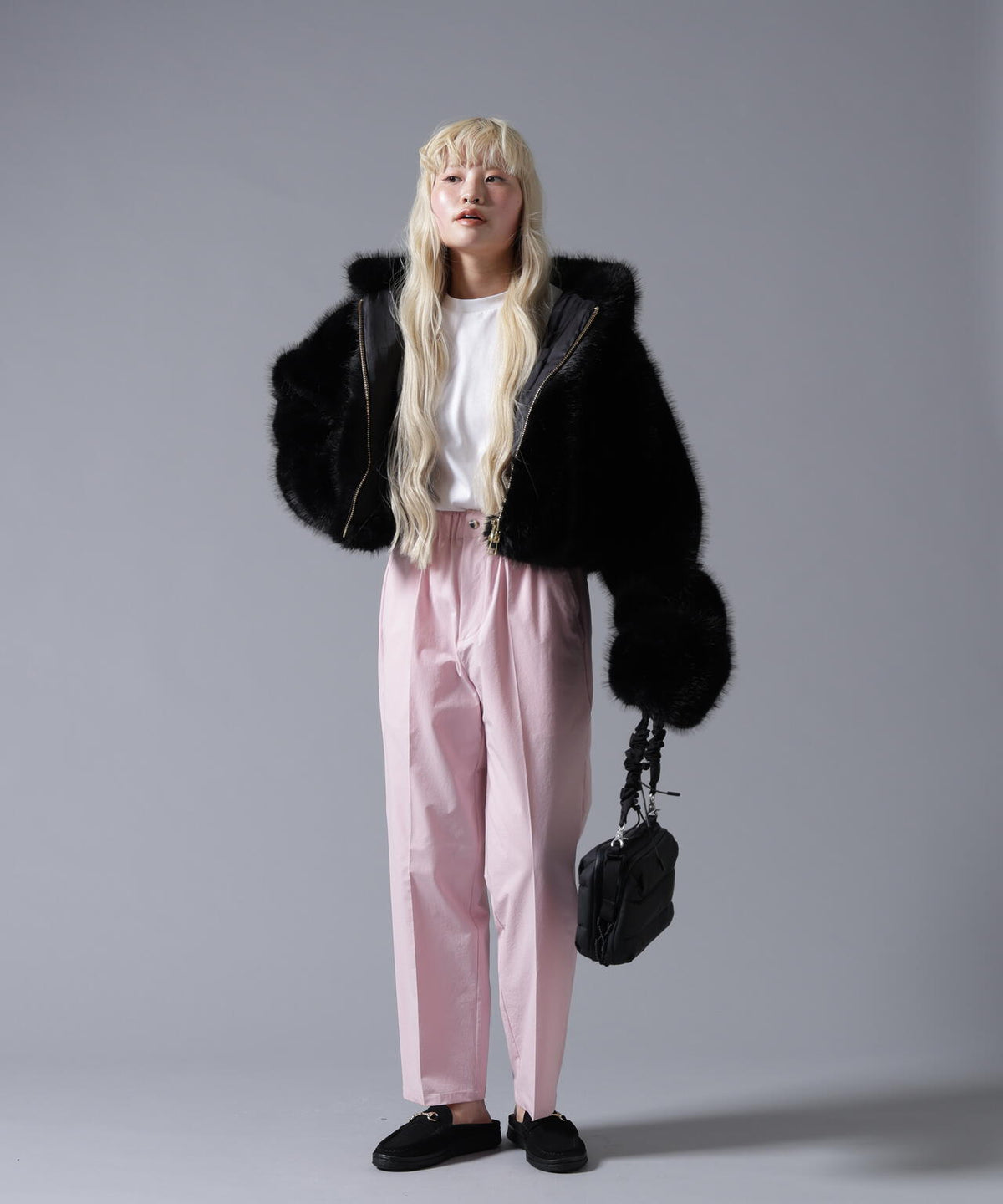 B omnivore/ビーオムニボー ECO FUR HOOD BLOUSON