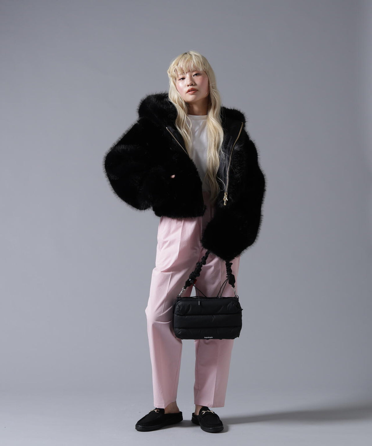 B omnivore/ビーオムニボー ECO FUR HOOD BLOUSON