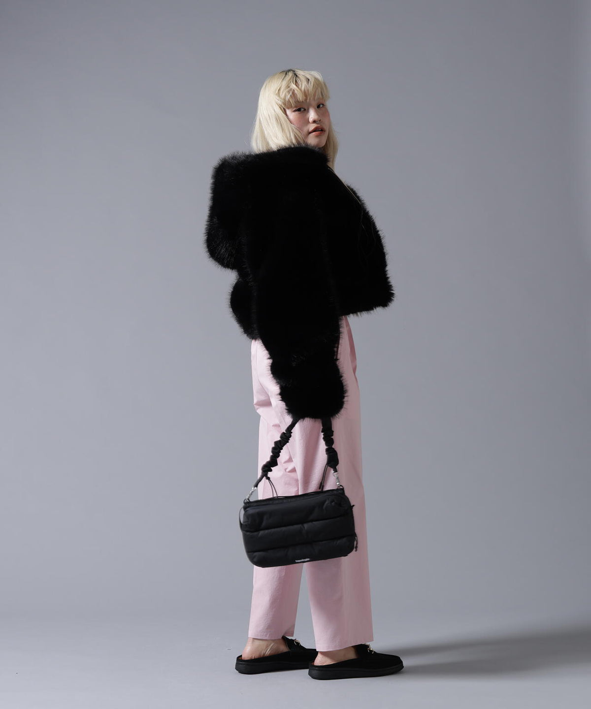B omnivore/ビーオムニボー ECO FUR HOOD BLOUSON