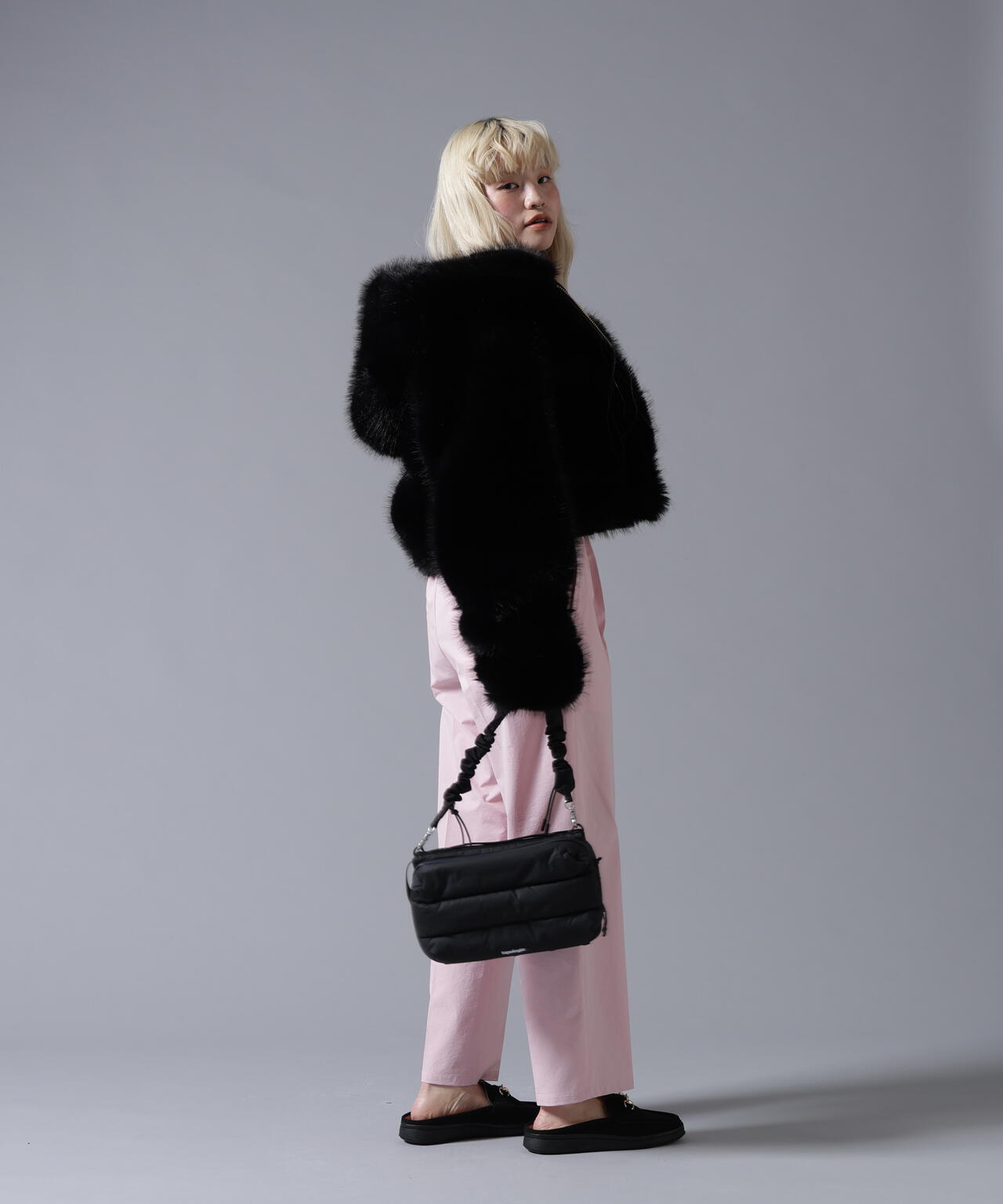 B omnivore/ビーオムニボー ECO FUR HOOD BLOUSON
