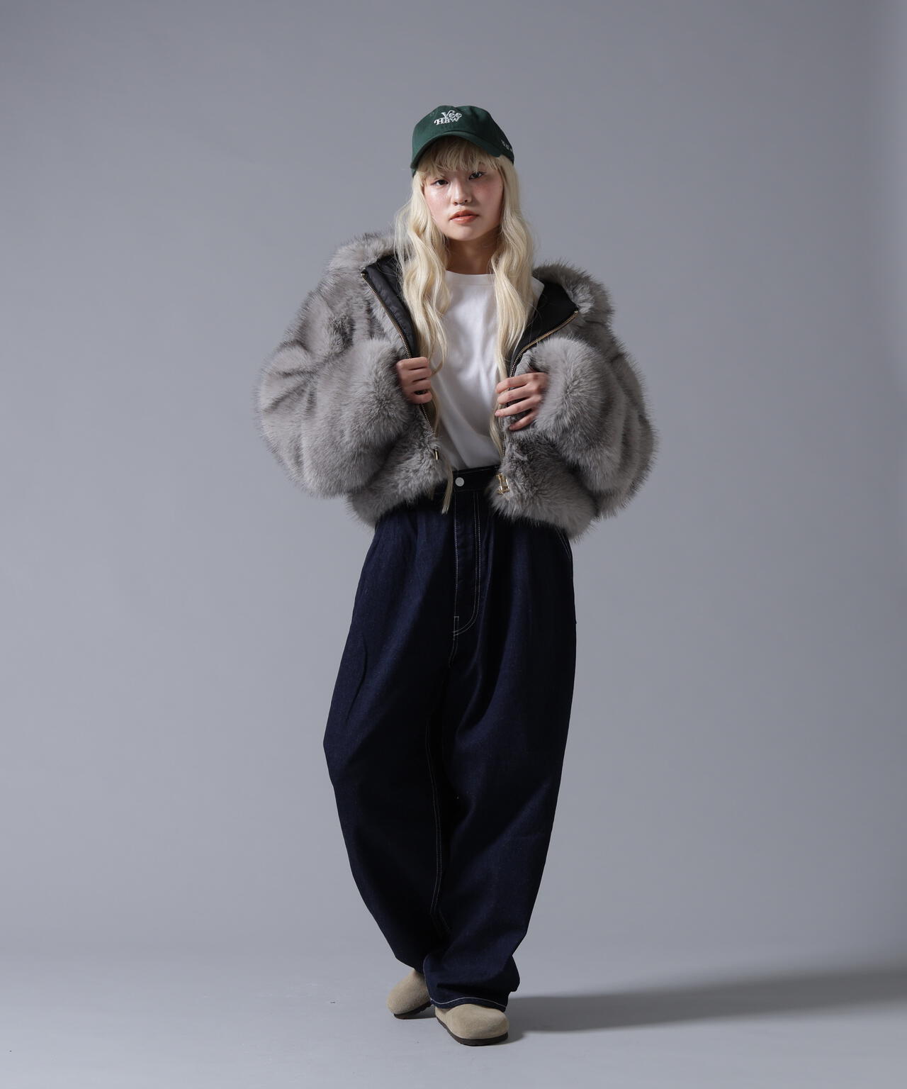B omnivore/ビーオムニボー ECO FUR HOOD BLOUSON