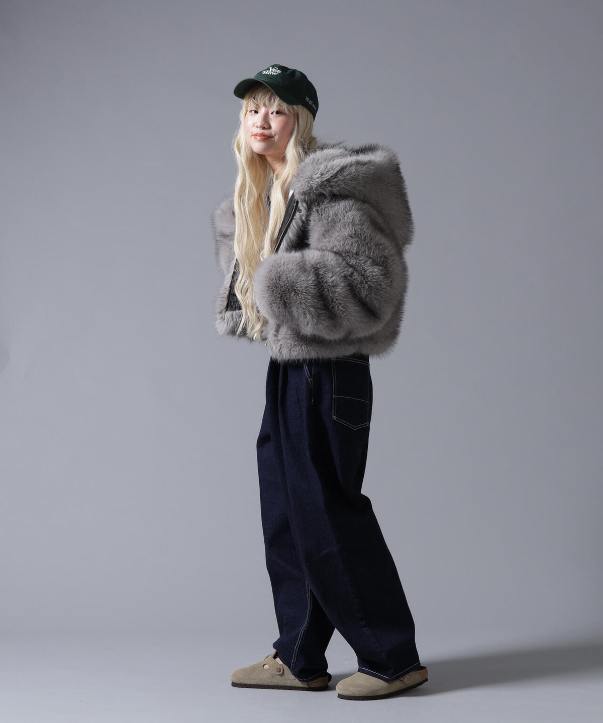 B omnivore/ビーオムニボー ECO FUR HOOD BLOUSON