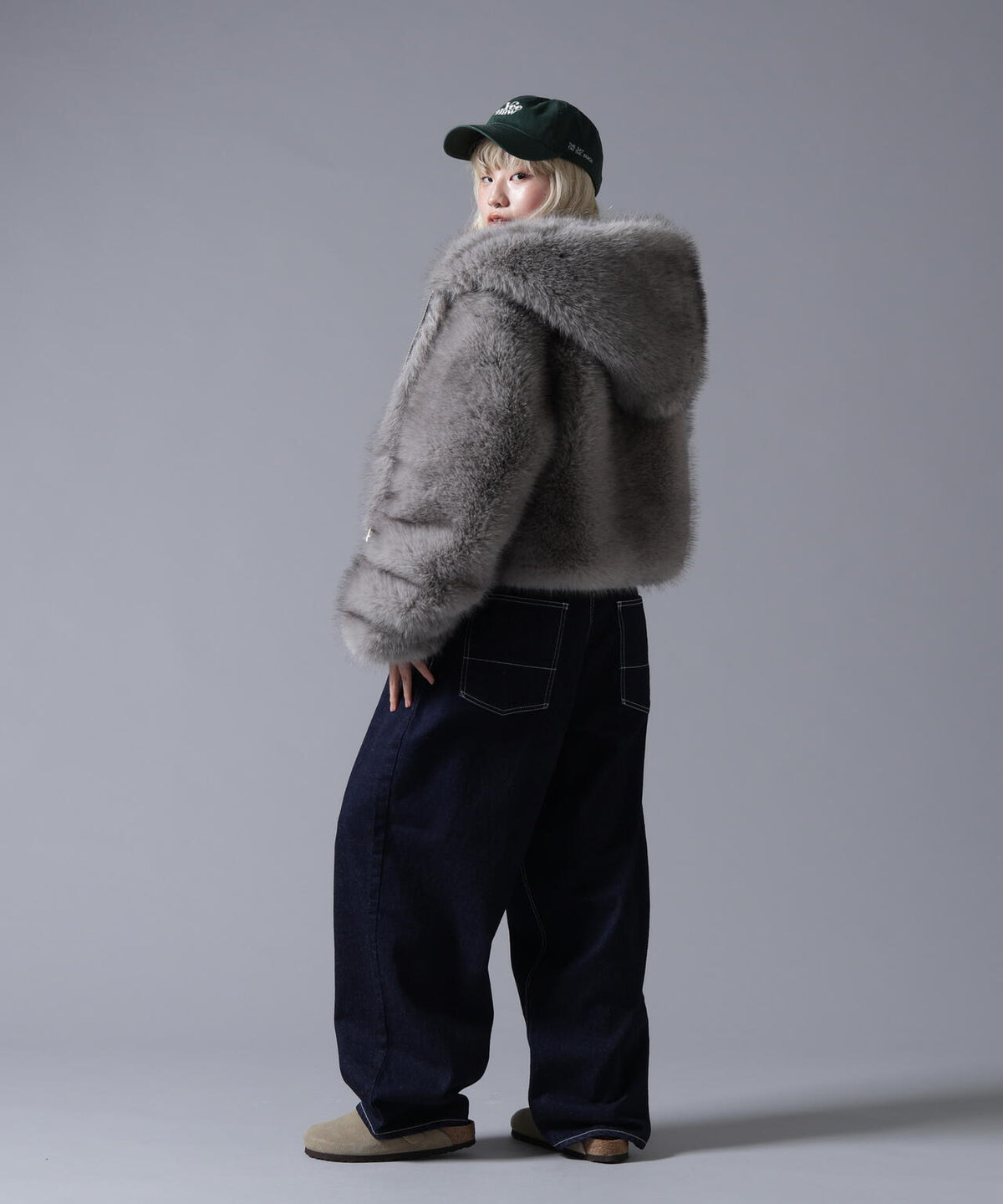 B omnivore/ビーオムニボー ECO FUR HOOD BLOUSON