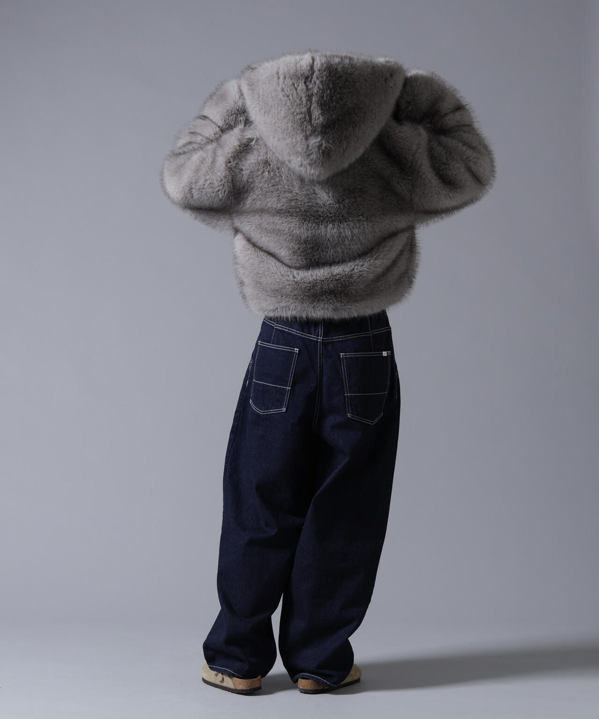 B omnivore/ビーオムニボー ECO FUR HOOD BLOUSON
