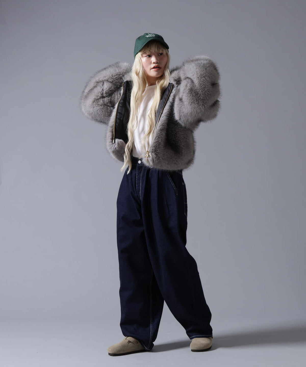 B omnivore/ビーオムニボー ECO FUR HOOD BLOUSON