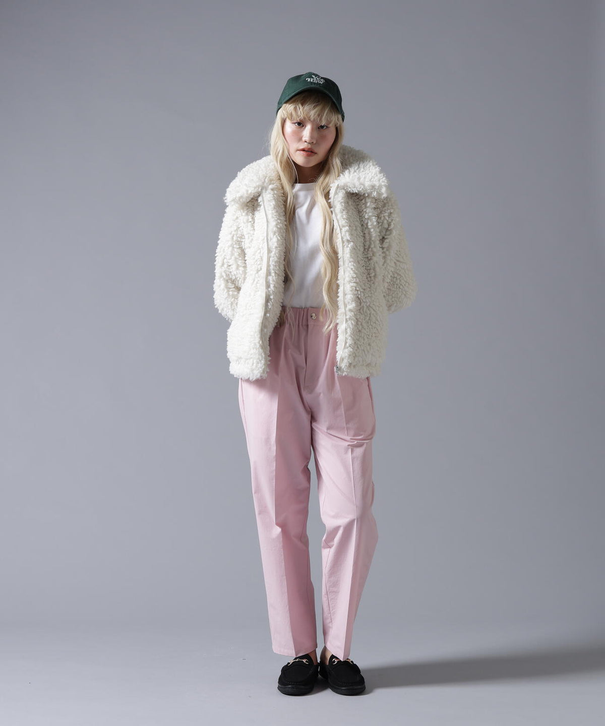 B omnivore/ビーオムニボー BOA COLLAR BLOUSON