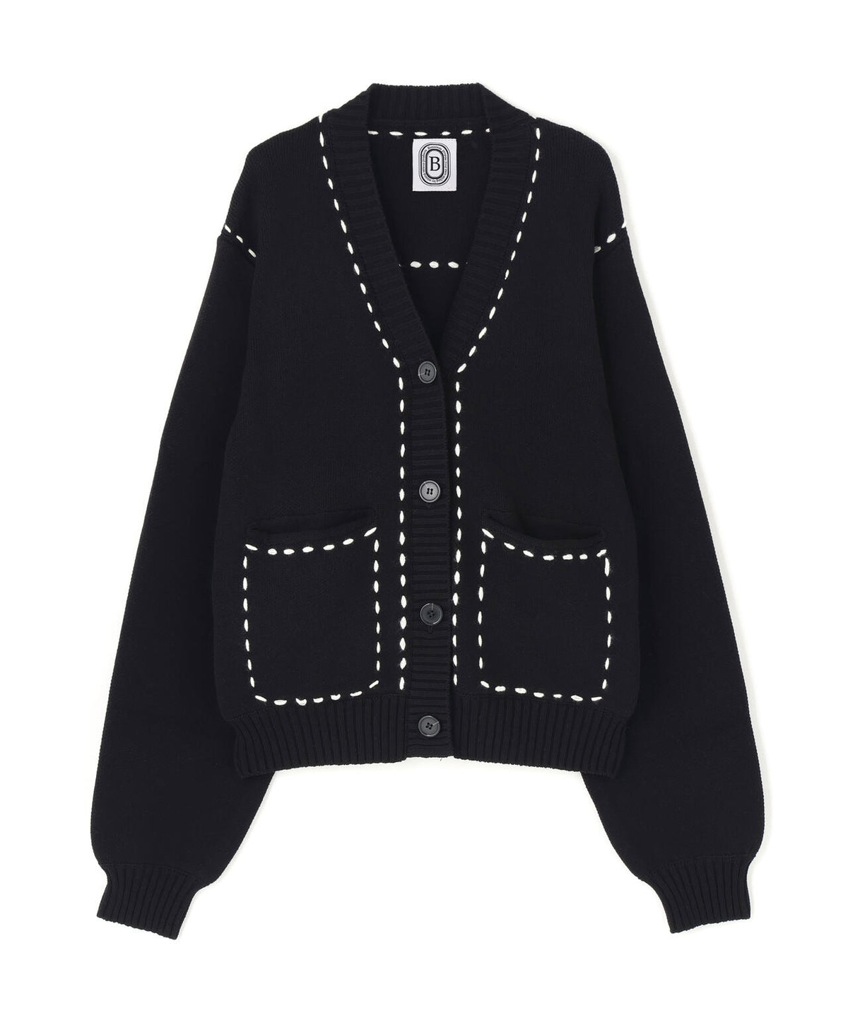 B omnivore/ビーオムニボー STITCH KNIT CARDIGAN
