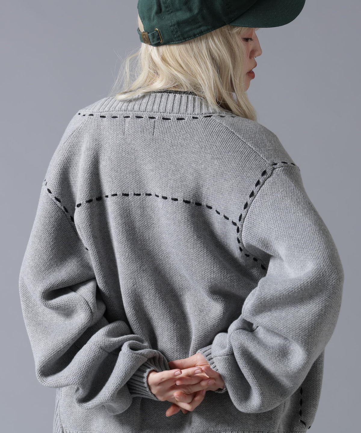 B omnivore/ビーオムニボー STITCH KNIT CARDIGAN