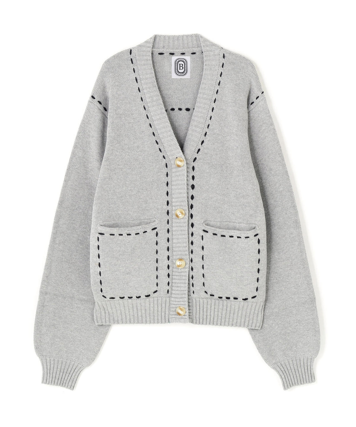 B omnivore/ビーオムニボー STITCH KNIT CARDIGAN