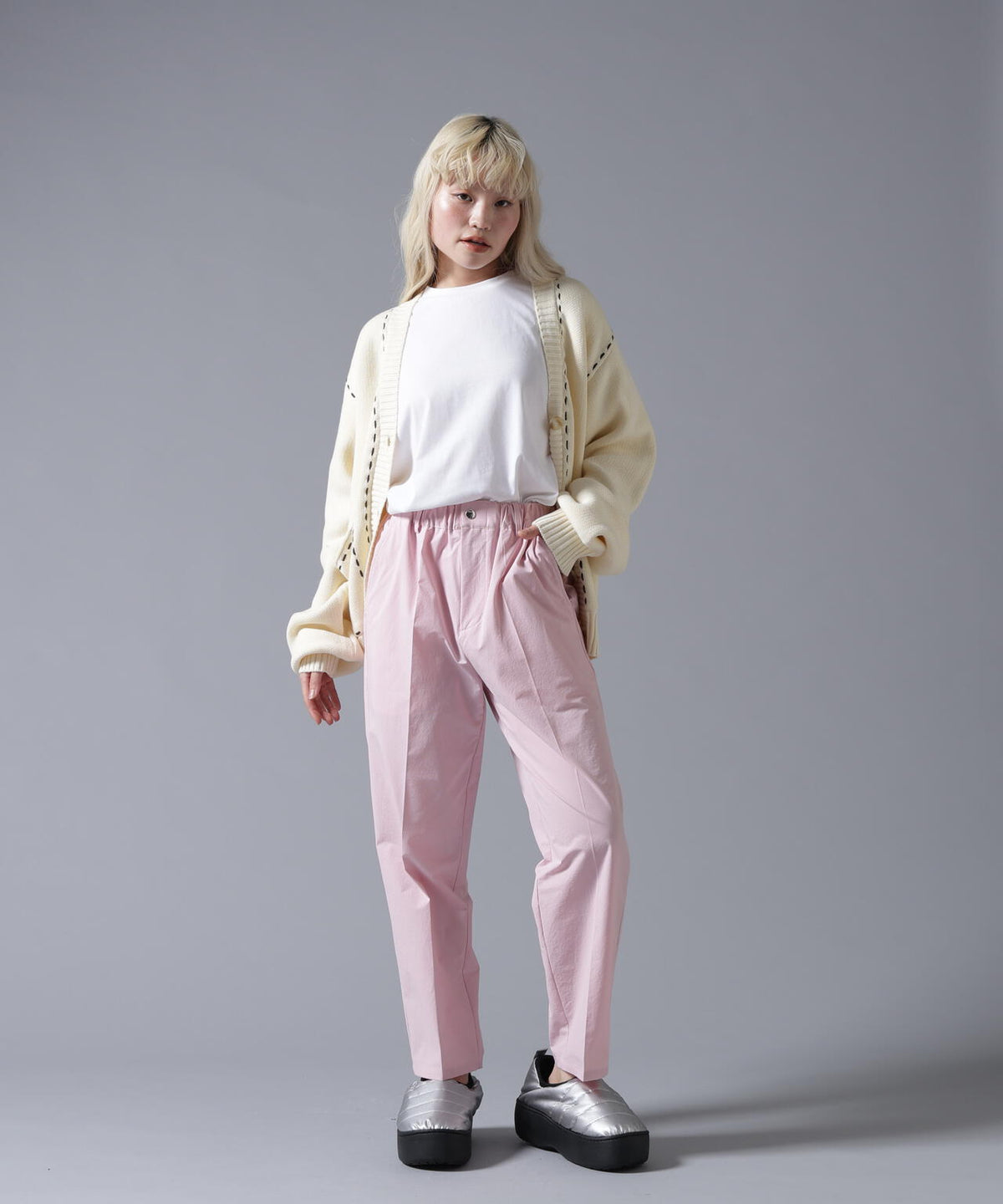 B omnivore/ビーオムニボー STITCH KNIT CARDIGAN