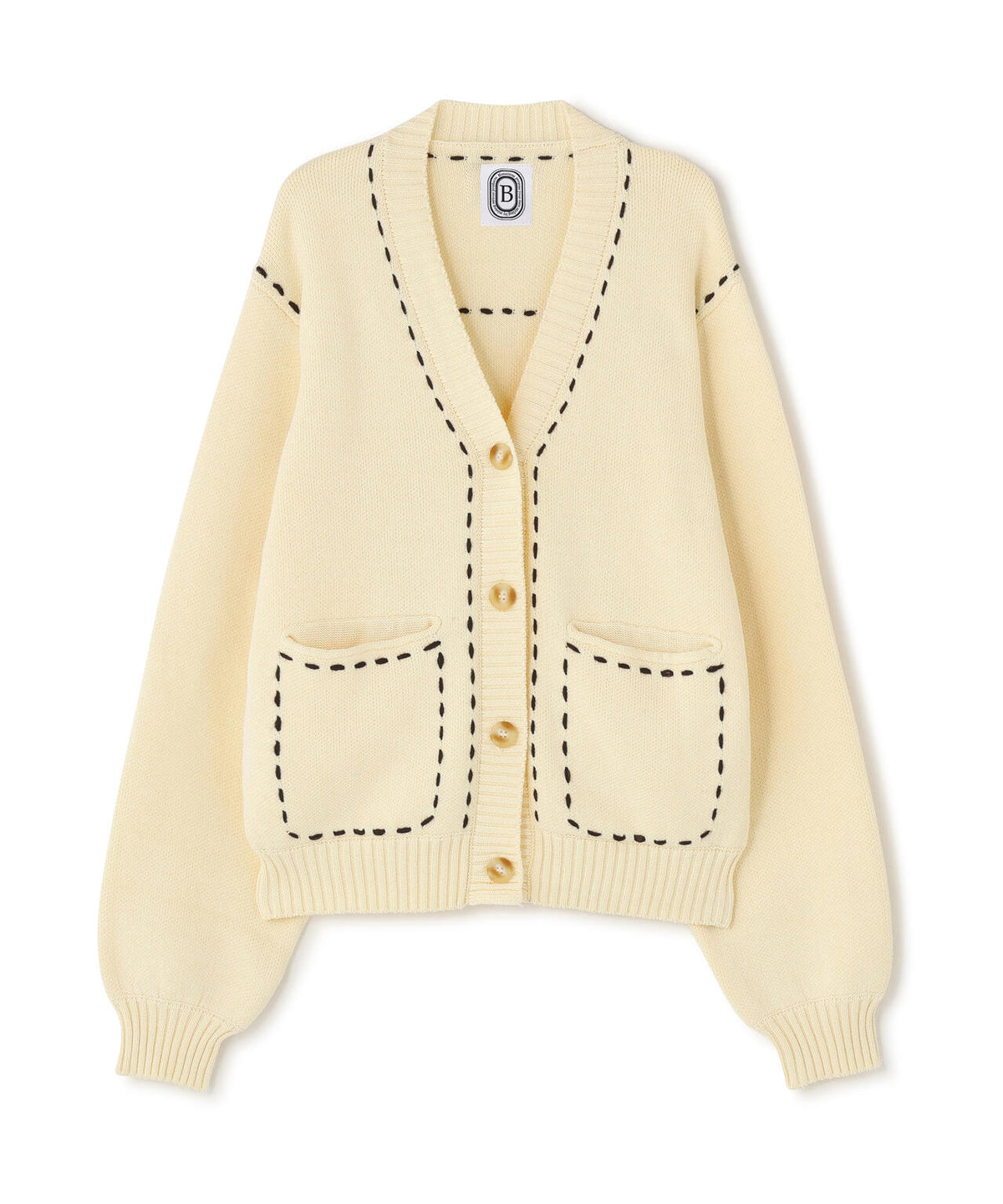 B omnivore/ビーオムニボー STITCH KNIT CARDIGAN