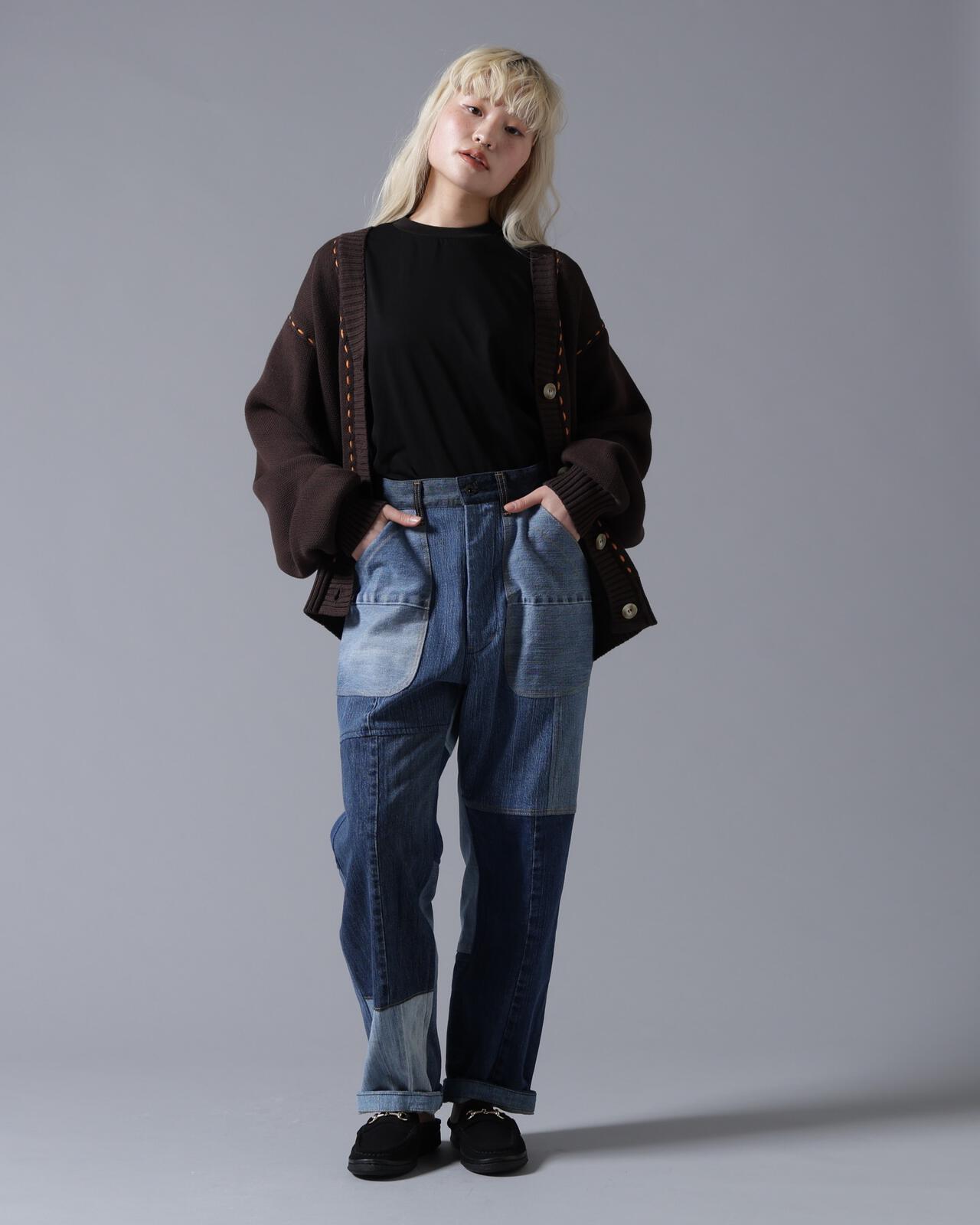 B omnivore/ビーオムニボー STITCH KNIT CARDIGAN