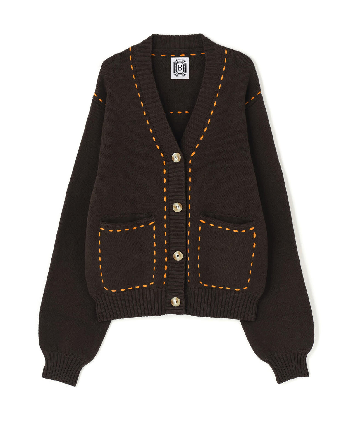 B omnivore/ビーオムニボー STITCH KNIT CARDIGAN