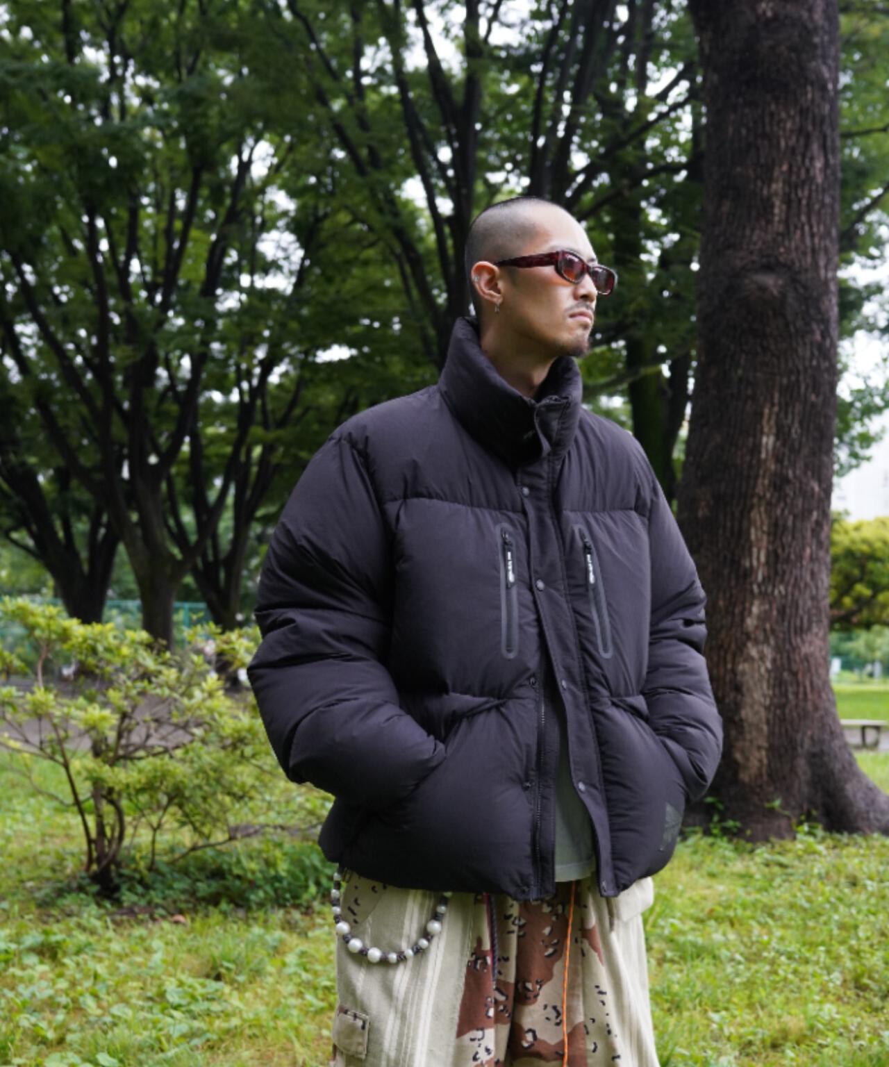 and wander/アンドワンダー puffer down jacket パファーダウンジャケット
