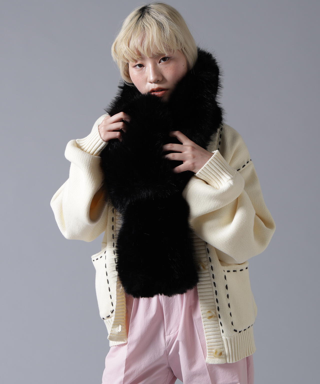 B omnivore/ビーオムニボー ECOFUR MUFFLER