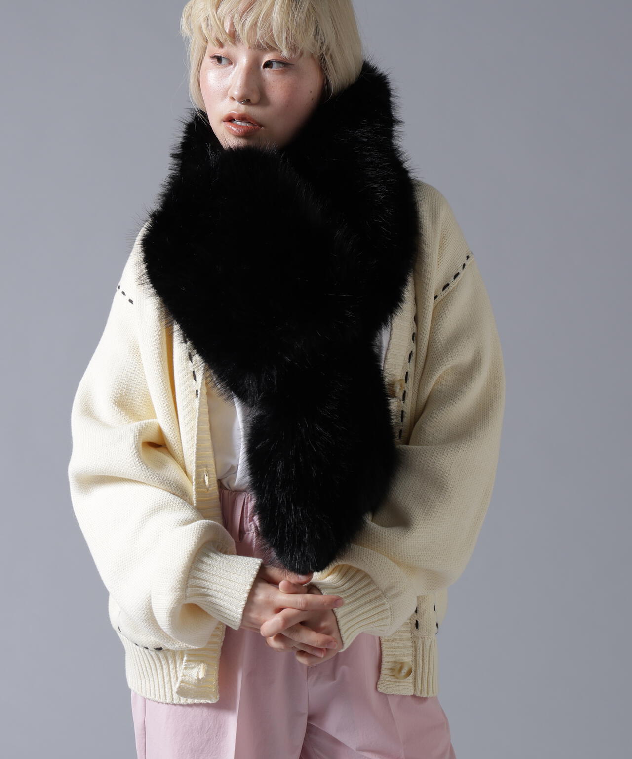 B omnivore/ビーオムニボー ECOFUR MUFFLER