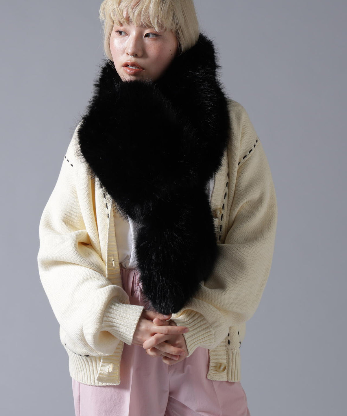 B omnivore/ビーオムニボー ECOFUR MUFFLER