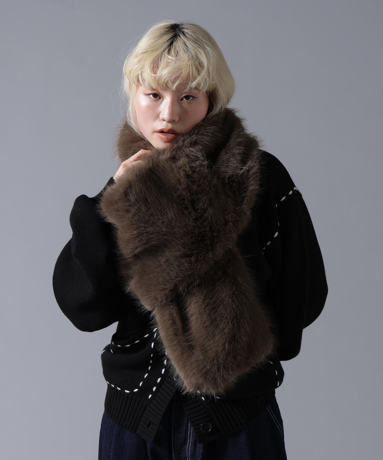B omnivore/ビーオムニボー ECOFUR MUFFLER