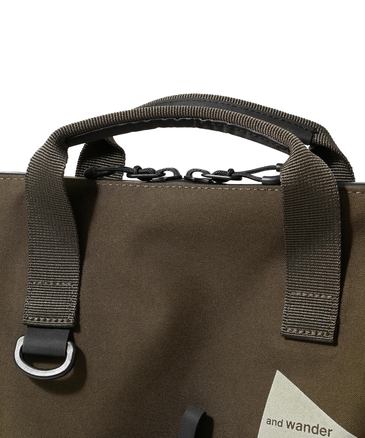 and wander/アンドワンダー PE/CO 2way bag