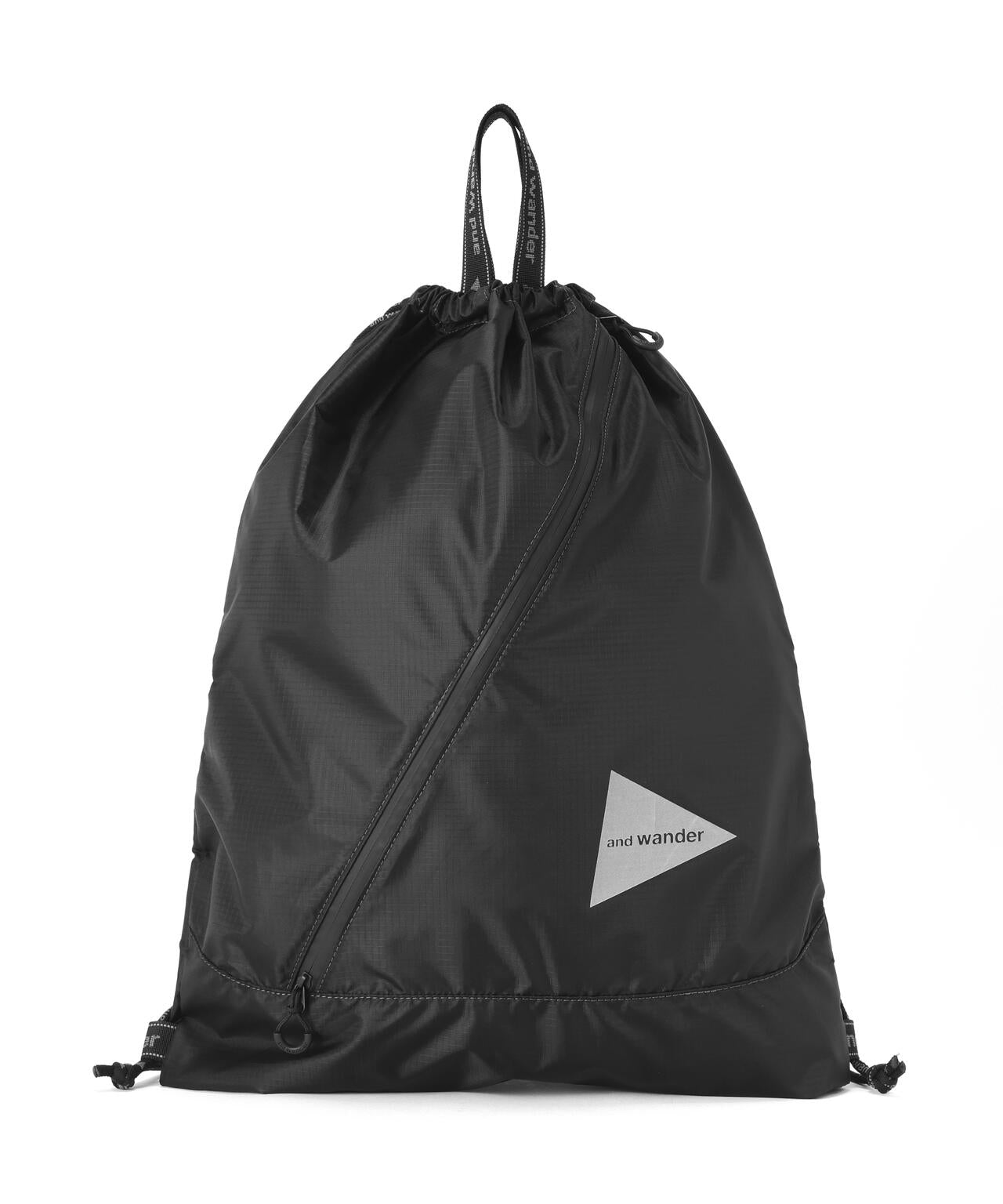 and wander/アンドワンダー crispy rip drawstrung bag ナップサック