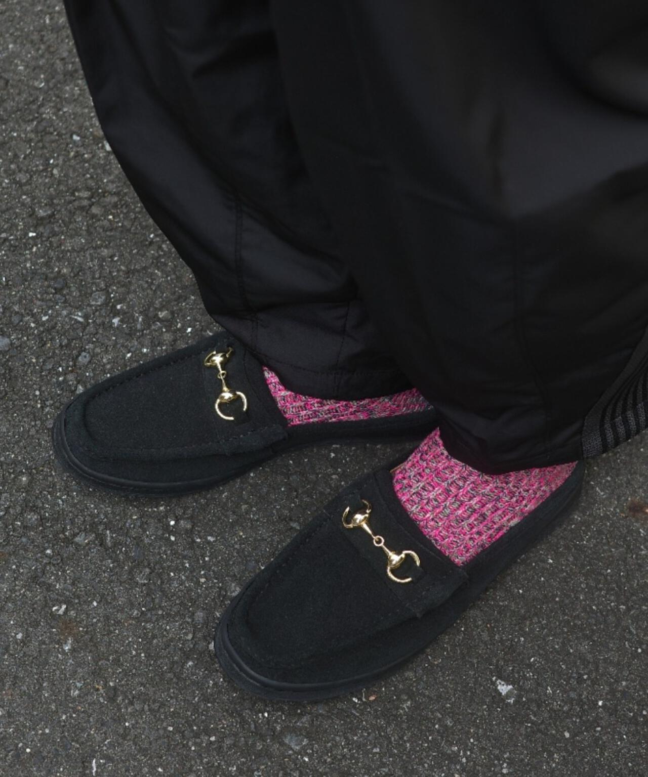 MANEBU/マネブ BITCH SLIPPER SUEDE ビットローファースリッパ スエード ユニセックス