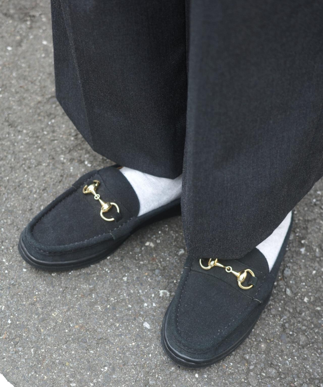 MANEBU/マネブ BITCH SLIPPER SUEDE ビットローファースリッパ スエード ユニセックス