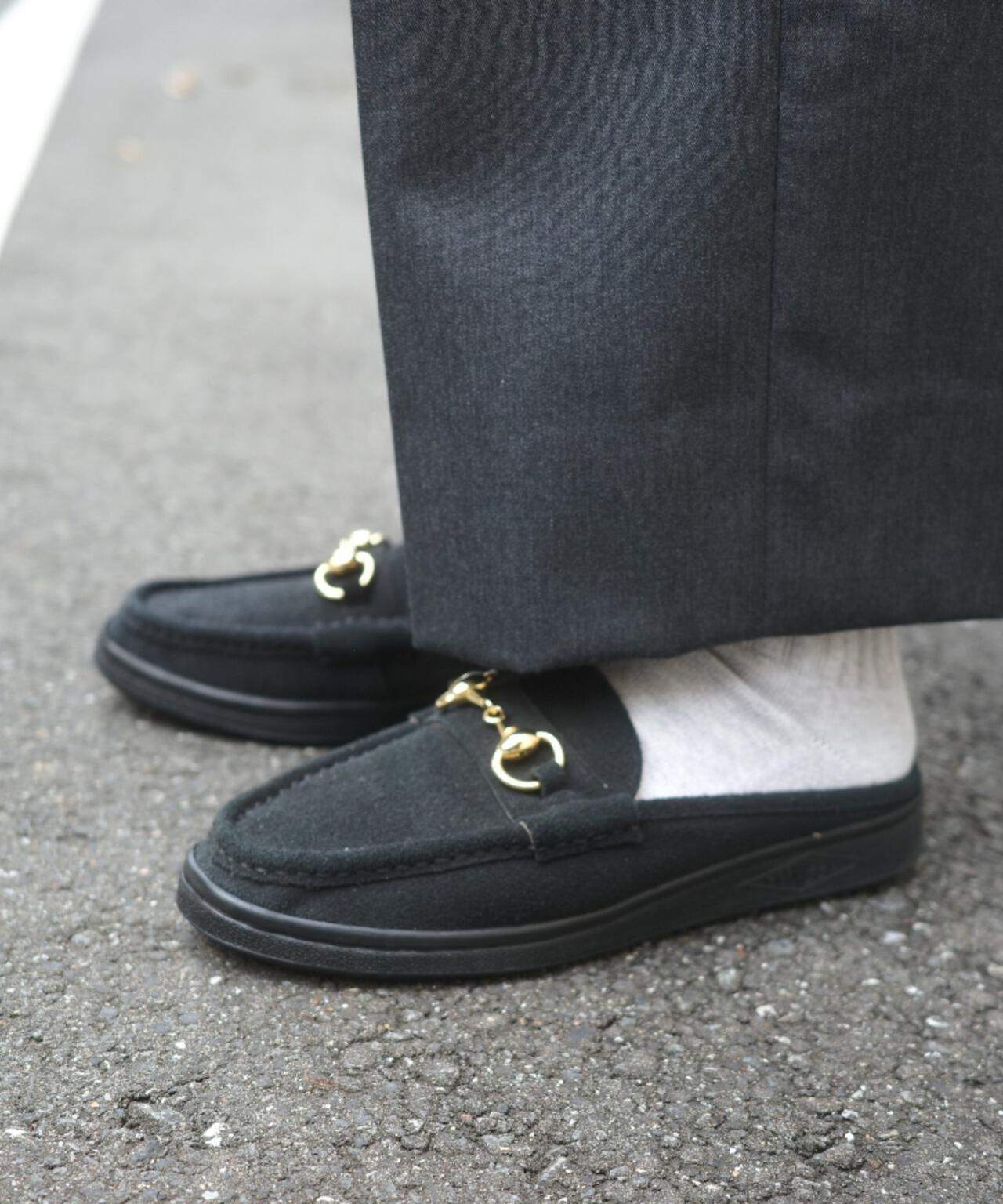 MANEBU/マネブ BITCH SLIPPER SUEDE ビットローファースリッパ スエード ユニセックス