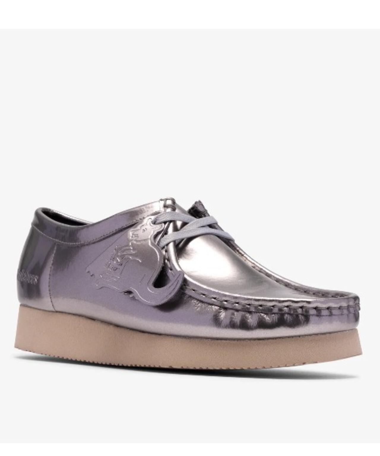 CLARKS/クラークス Wallabee. 2604 レディースワラビー2604 (シルバーパテント)