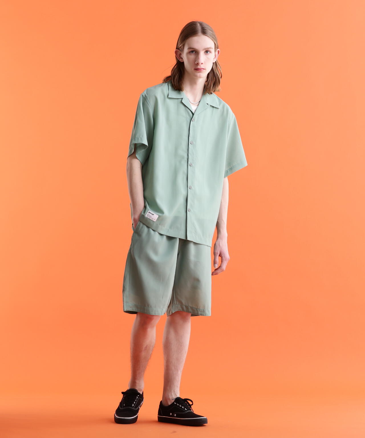 SLUB CHIFFON SHORTS/スラブシフォン ショーツ