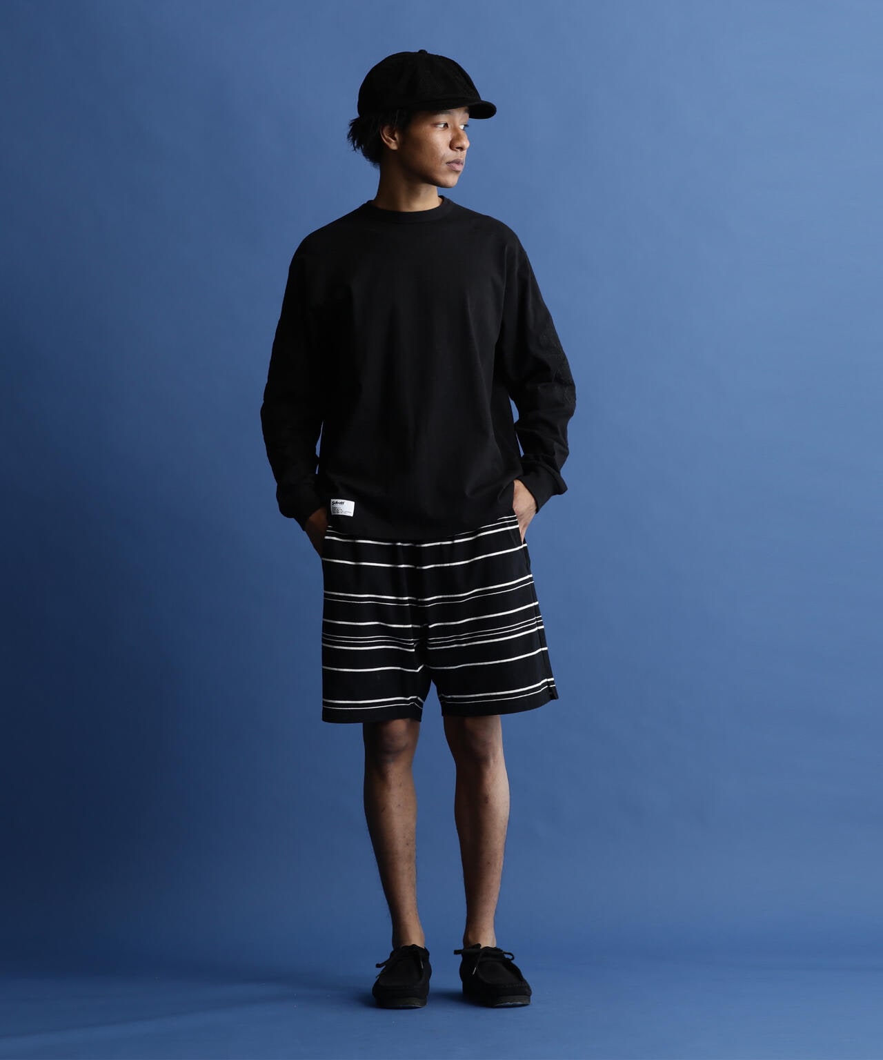 RANDOM BORDER SHORTS/ランダムボーダー ショーツ